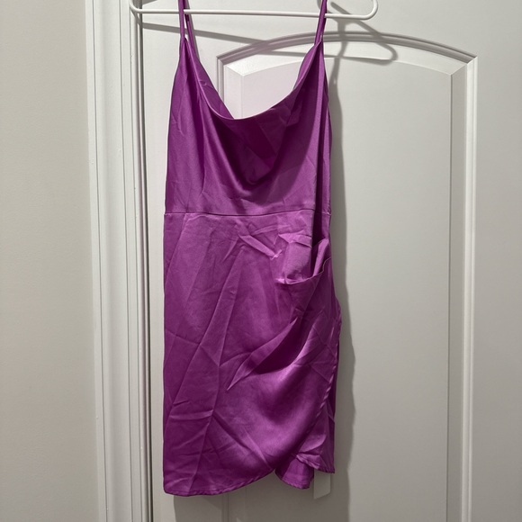 Cider Dresses & Skirts - Cider Purple Satin Slip Dress